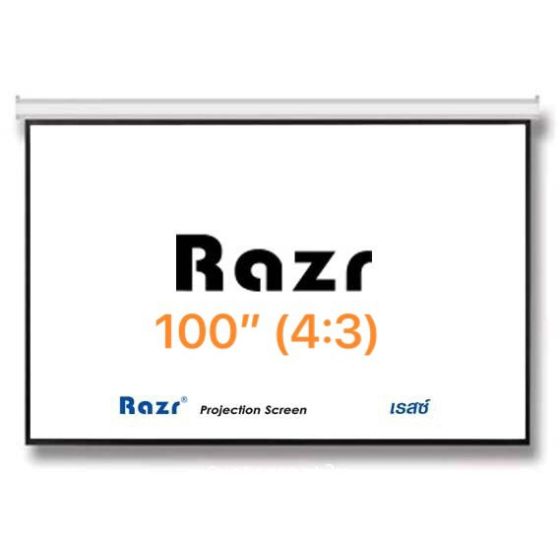 Razr Wall Screen จอแขวนมือดึง 100 นิ้ว (MW 4:3)