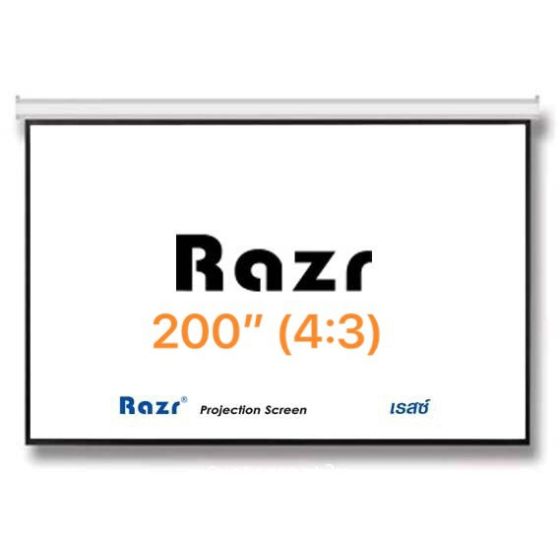 Razr Wall Screen จอแขวนมือดึง 200 นิ้ว (MW 4:3)